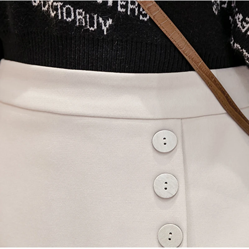 Женская Зимняя шерстяная короткая плиссированная юбка 2019 с завышенной талией