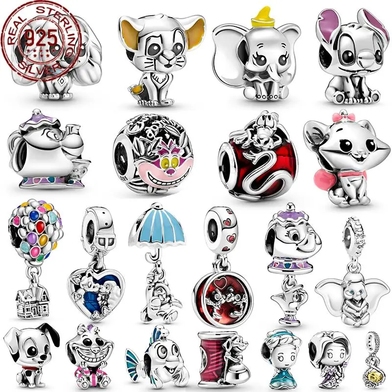 

2022 New Arrival DIY 925 Sterling Silver Openwork Icons Charms Beads Fit Original Pandora Bracelet Jewelry Gifts For Women Grils