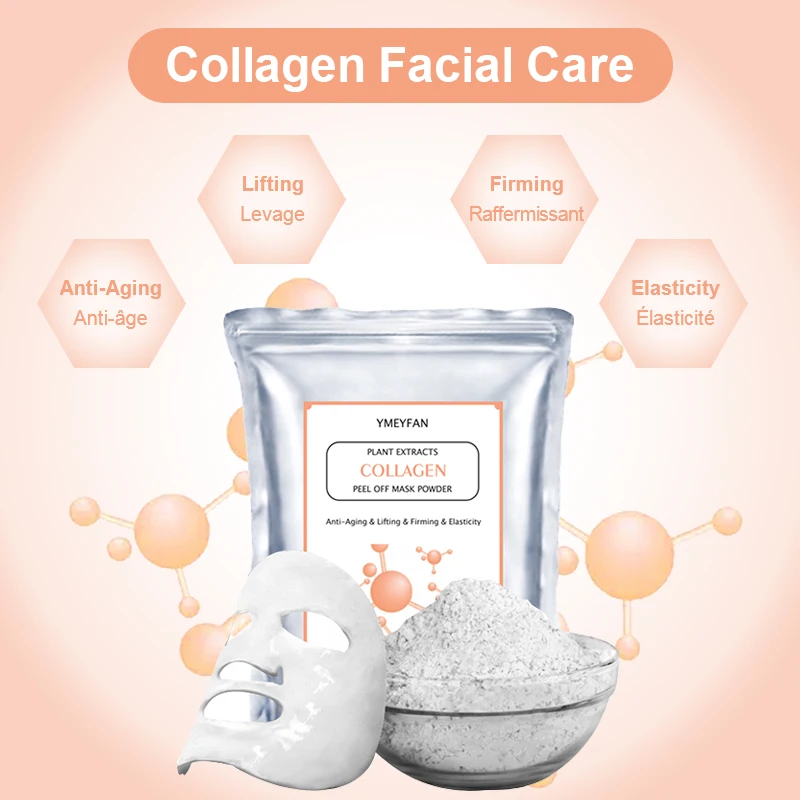 

250G Jelly Mask Powder Collagen Wholesale SPA Anti-Aging Peel Off Model Facial Mask Soft Powder Lifting Firming Skin Care Beauty