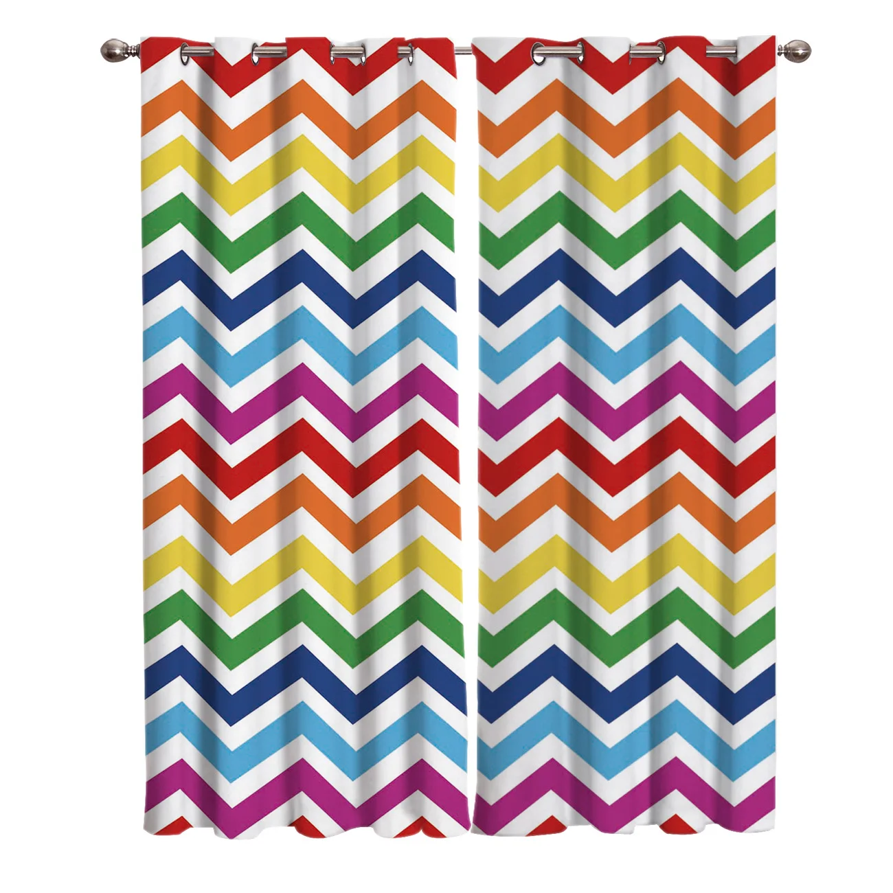 Занавеска на окна для детской и уличной спальни простой занавес с рисунком волн