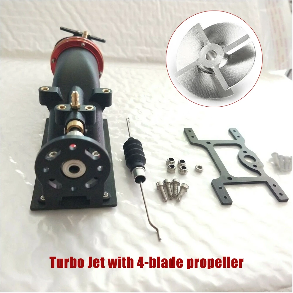 4-blade propeller Turbo струей воды двигатель реактивный 36/40 бесщеточный двигатель брызг воды двигателя для DIY RC рыбацкая лодка Электрический струйный насос двигателя Наборы - Цвет: 4-blade propeller