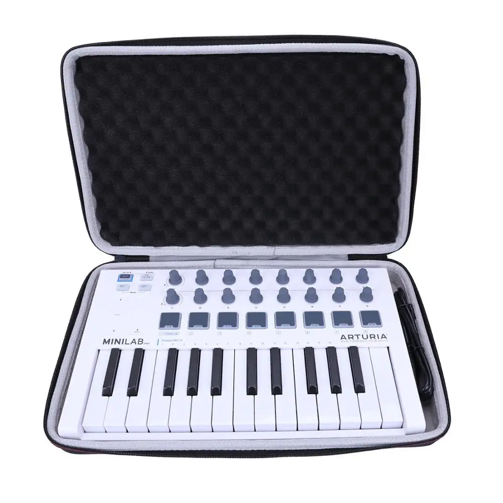 LTGEM EVA Hard Case for Arturia MiniLab MkII 25 Slim-Key Controller