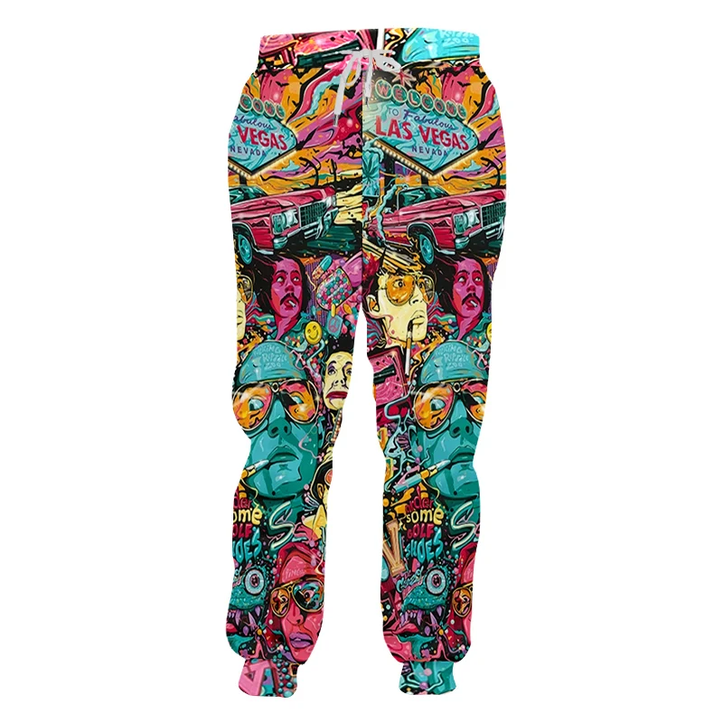 

CJLM Illustration Gorgeous Summer 3D Full Printing Fashion Sweatpants Print Style Fitness Casual Loose Sports Trousers Dropshop