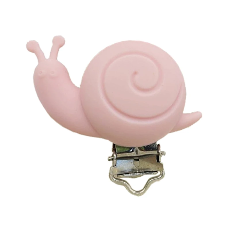 

Silicone Snails Pacifier Chain Holder Soother Nursing Clip BPA Free Teether Clip