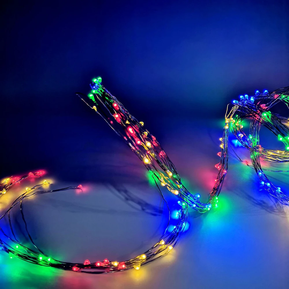 50/100 светодиодный пульт дистанционного управления с USB Звездная гирлянда батарея