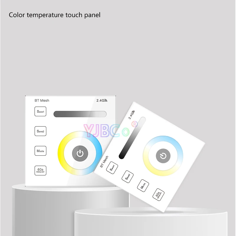 Сенсорный переключатель 86 sty 12V 24V Одноцветный/CT/RGB/RGBW/RGB CCT Bluetooth-совместимый