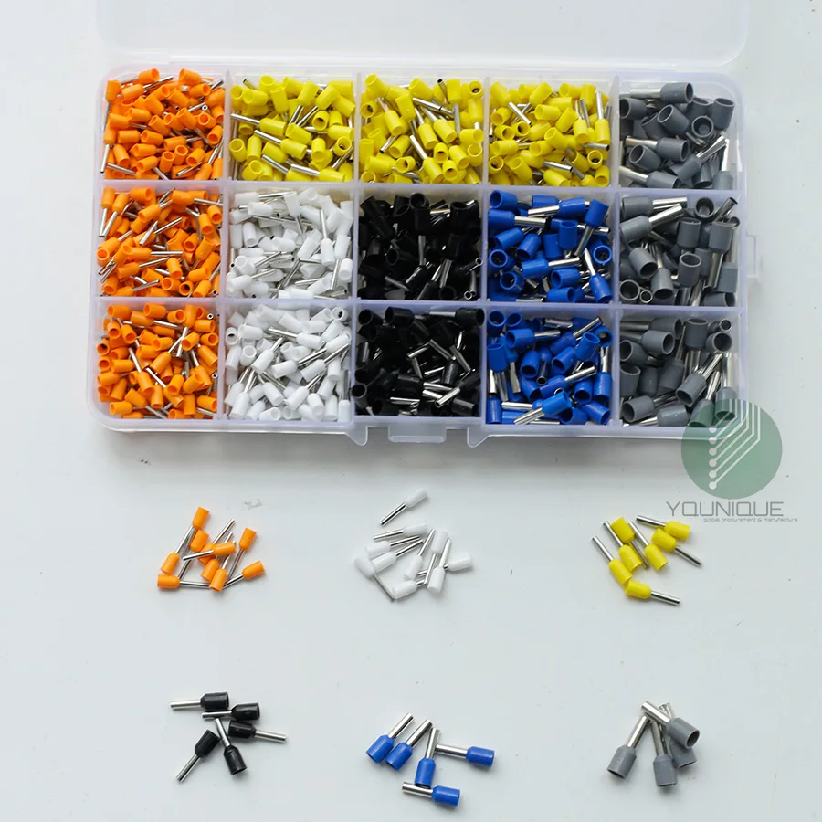 1000 шт. обжимной наконечник провода наконечников комплект электрооборудования
