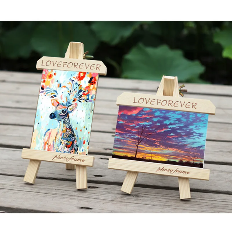 Фоторамка из массива дерева маятник простой мольберт дизайн фотостудия