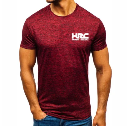 

Men's short sleeve for HRC race motorcycle Car Logo Summer Fashion Slim fit High Quality Short sleeve Cotton Men T-Shirt f