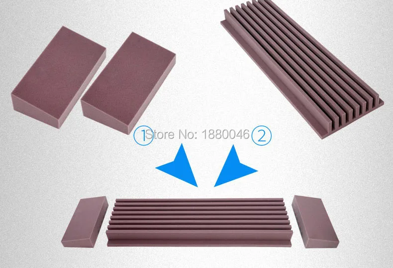 4 шт./упаковка звукопоглощающие панели из пеноматериала