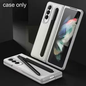 suitable for samsung fold3 folding screen pen slot mobile phone case creative all inclusive flip cover case p9y1 free global shipping