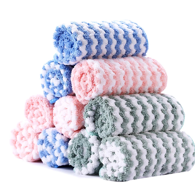 

30PCS 25*25CM Cleaning Cloths Oil Free Dishwashing Towel Kitchen Cleaning Rag Microfiber Towels Cleaning Micro Fiber Wipe