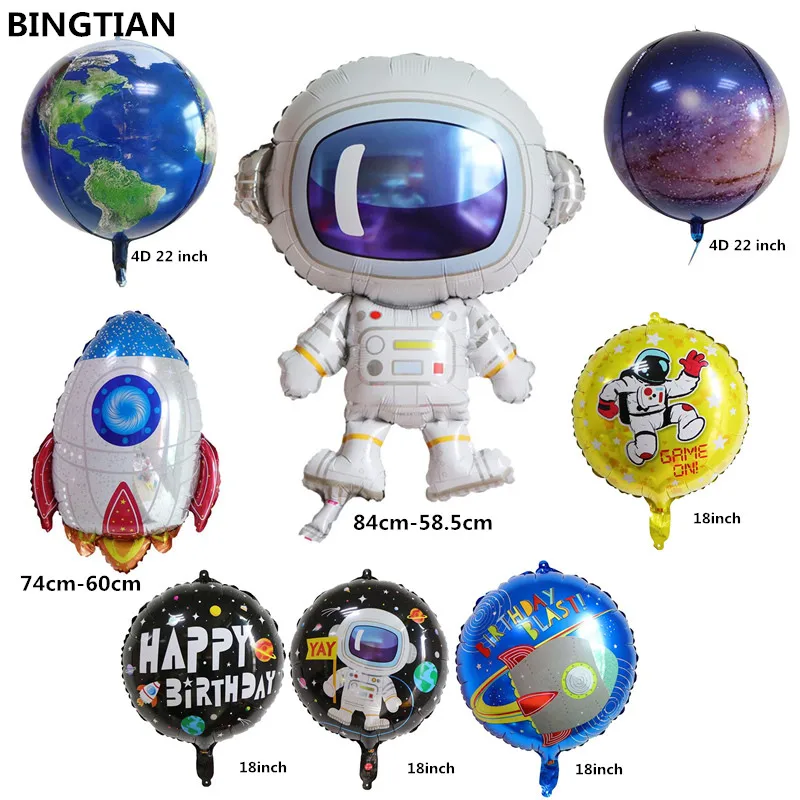 BINGTIAN новинка 4D земля Alien rocket мультяшный космический корабль алюминиевые