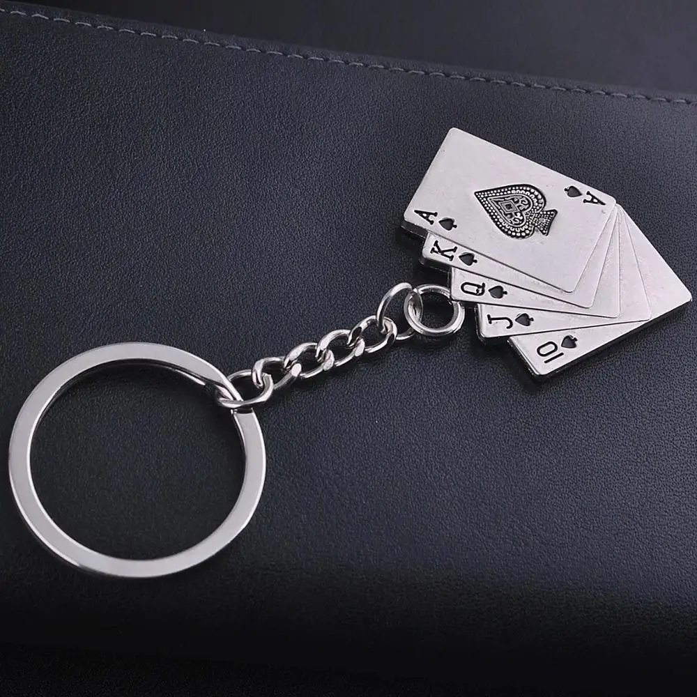 Модная и новая подвеска с покерной тематикой в Лас Вегасе брелок для ключей