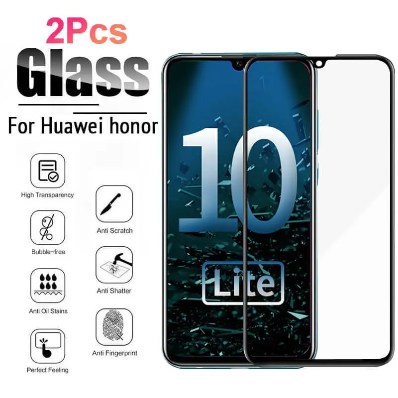 2 шт. защитная пленка для экрана huawei honor 10 lite стекло P Smart 2019 Защитная honor10i 9s 10x