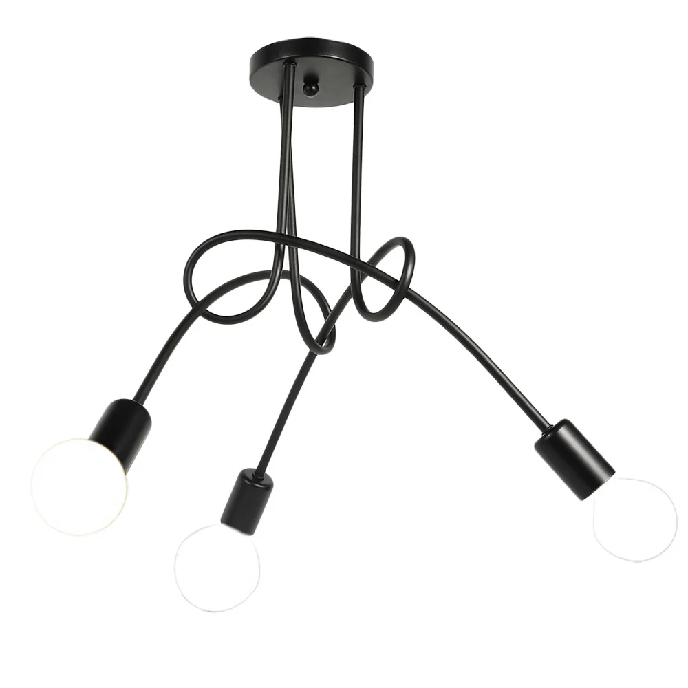 Железная люстра скандинавский Лофт винтажная промышленная Потолочная для дома