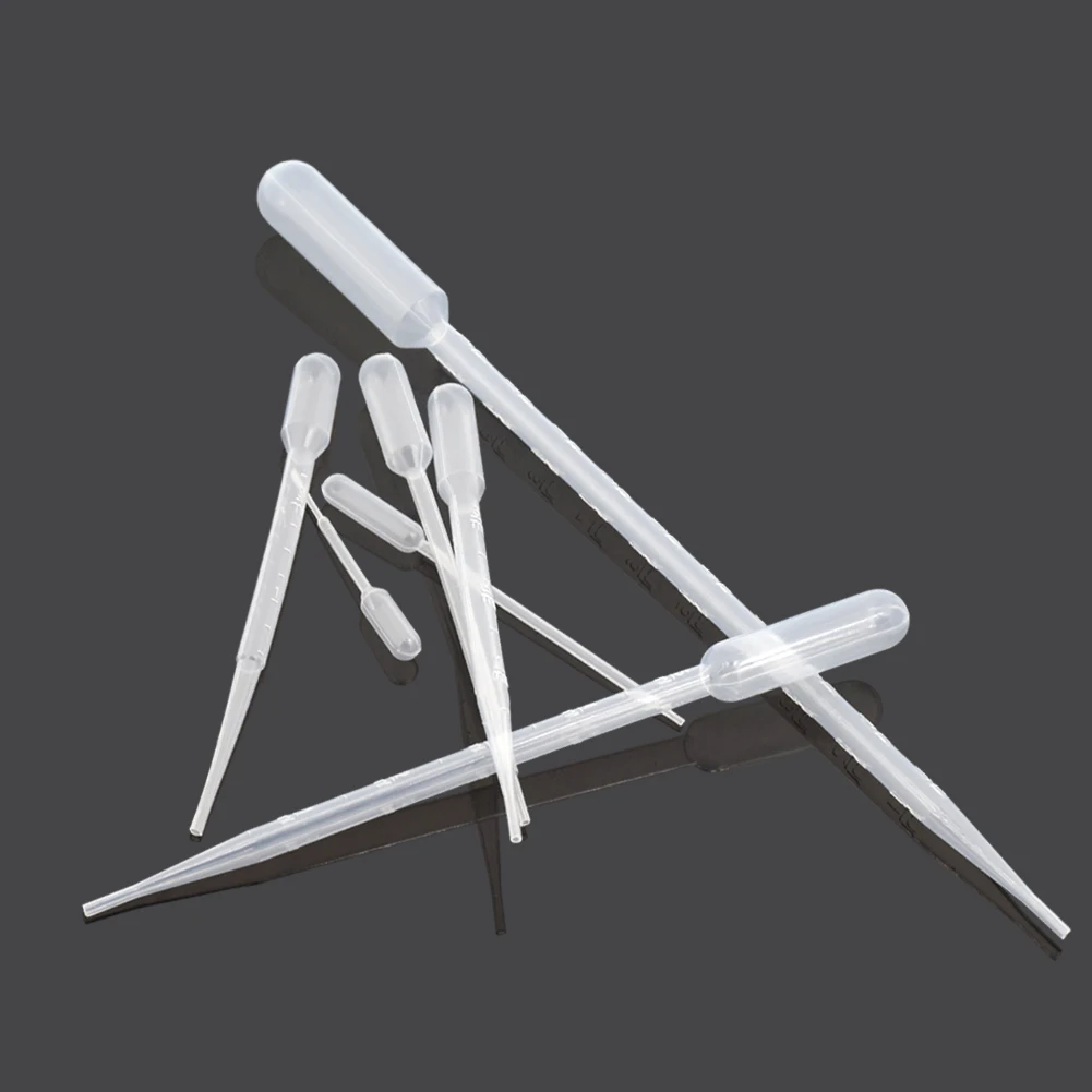 

400pcs Transparent Disposable Plastic Polythene Small Laboratory Mill Supplies Graduated Safety Plastic Transfer Dropper Pipette