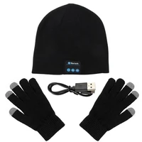 bluetooth hat headphones sport wireless earphones beanie music cap with gloves winter hat headset speaker for mp3 xiaomi note 8