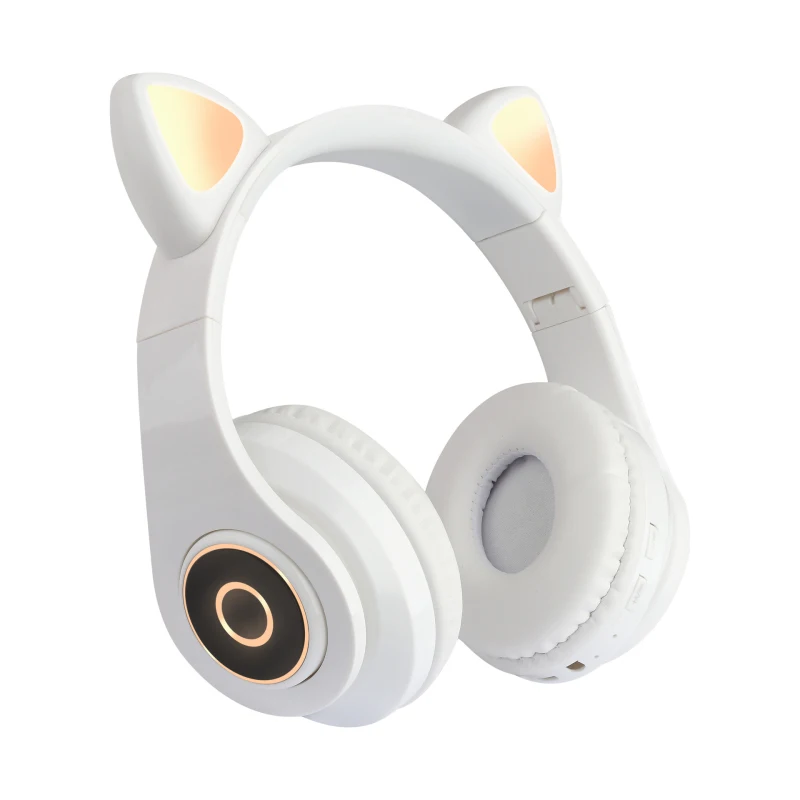 

Wireless Cat Ear Noise Cancelling Headphones Bluetooth Headset Stereo LED Lights Earphone With Mic Kids Headphones