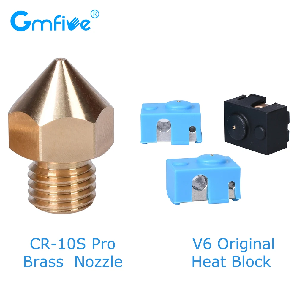 GmFive CR 10S Pro Латунное сопло 0 4 мм 1 75 нить + V6 оригинальный медный нагревательный блок