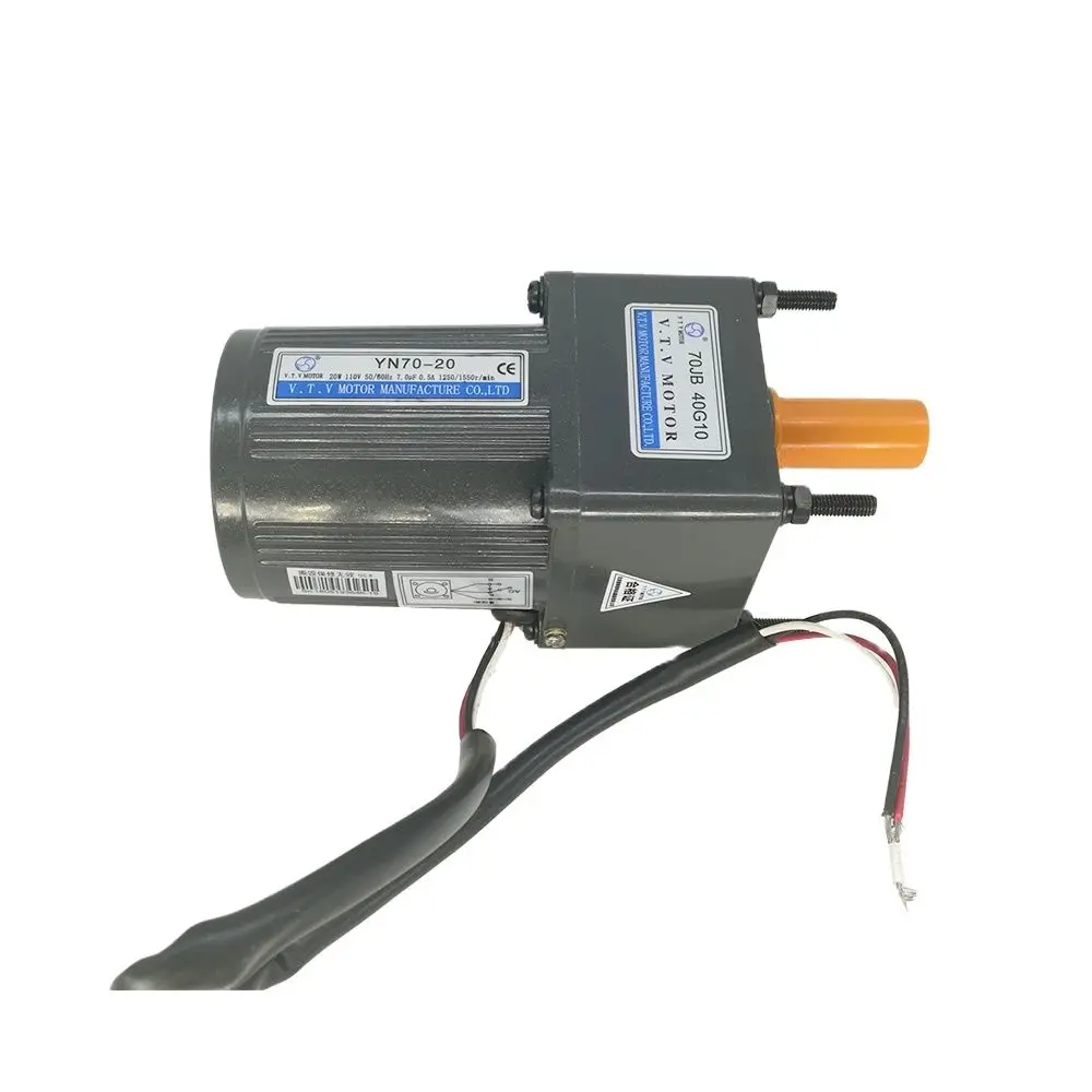 Enlarge Chinese Cheap 110V 10W Ac motor YN70-10/70JB15G10 with gear box  100RPM output speed