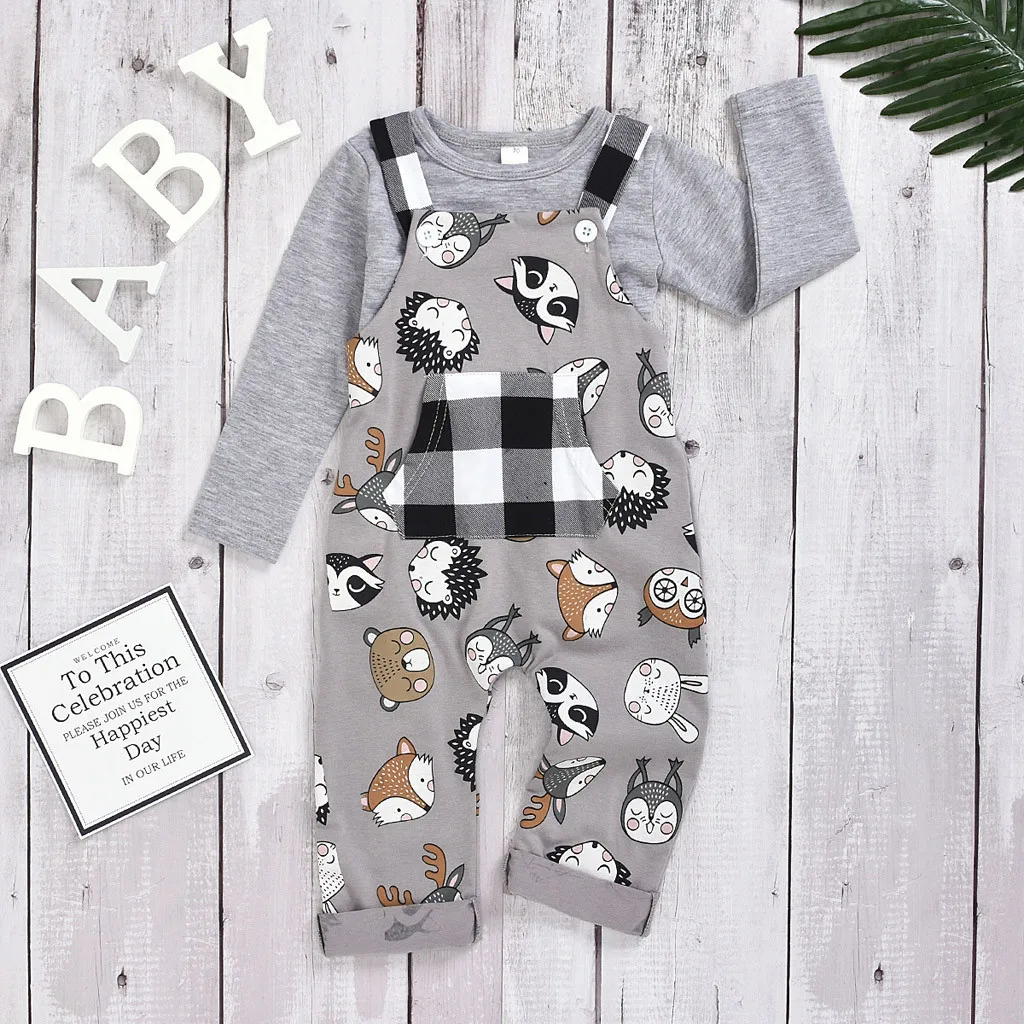 Одежда для маленьких девочек коллекция 2019 года новый милый комбинезон в клетку с