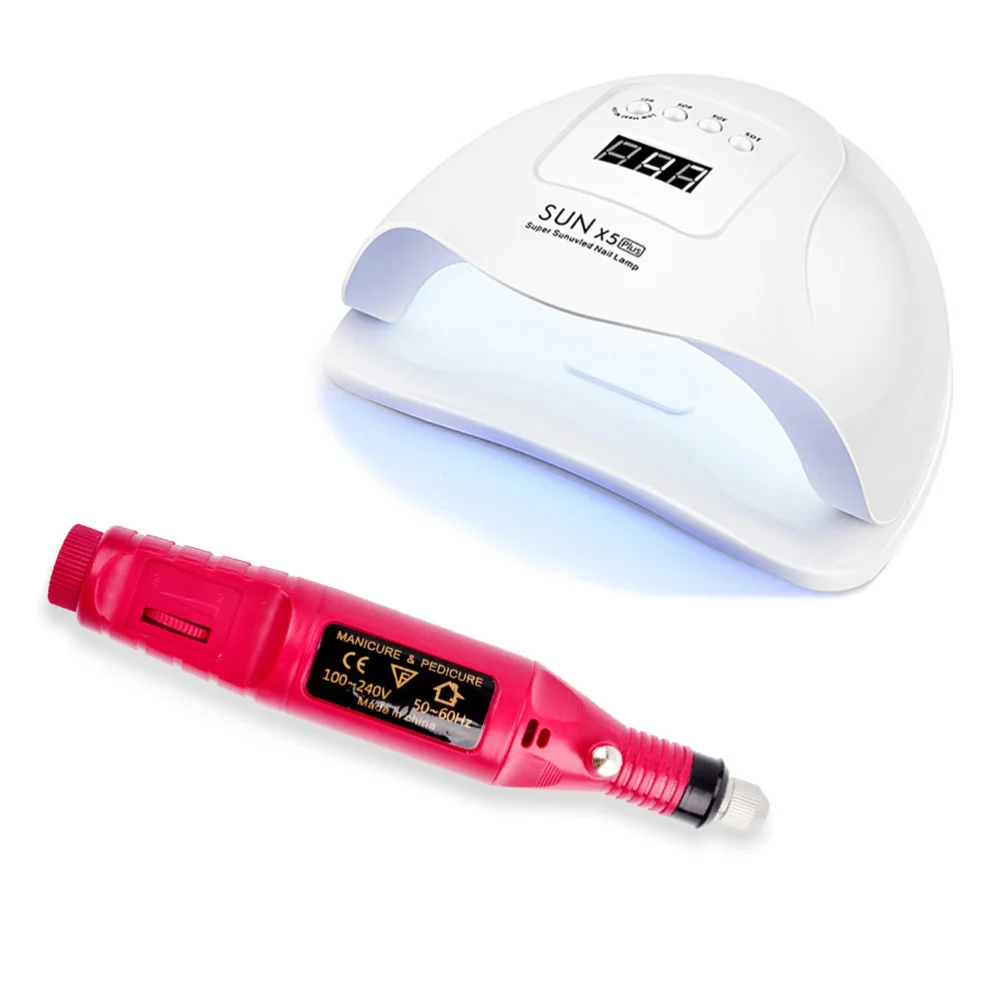 

1 Set 80W Smart Induction Manicures Lamp Kit Portable Manicure Tool Set UV Light-curing Lamp Kit Professional Nail Art Tool Set