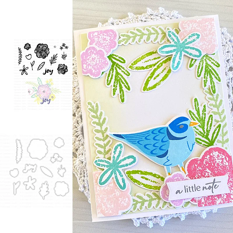 

Plant Flower Peony Cutting Dies & Stamps Scrapbook Diary Decoration Stencil Embossing Template DIY Greeting Card Make Albums