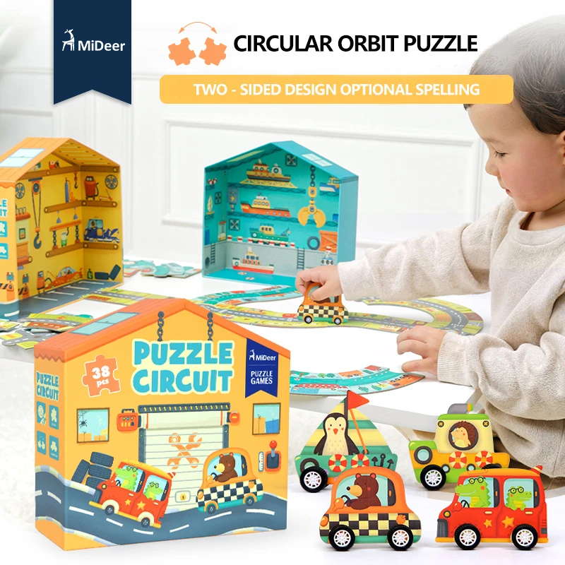 Миолень автомобиль пазл забавная головоломка игрушка развивающие игрушки Дети