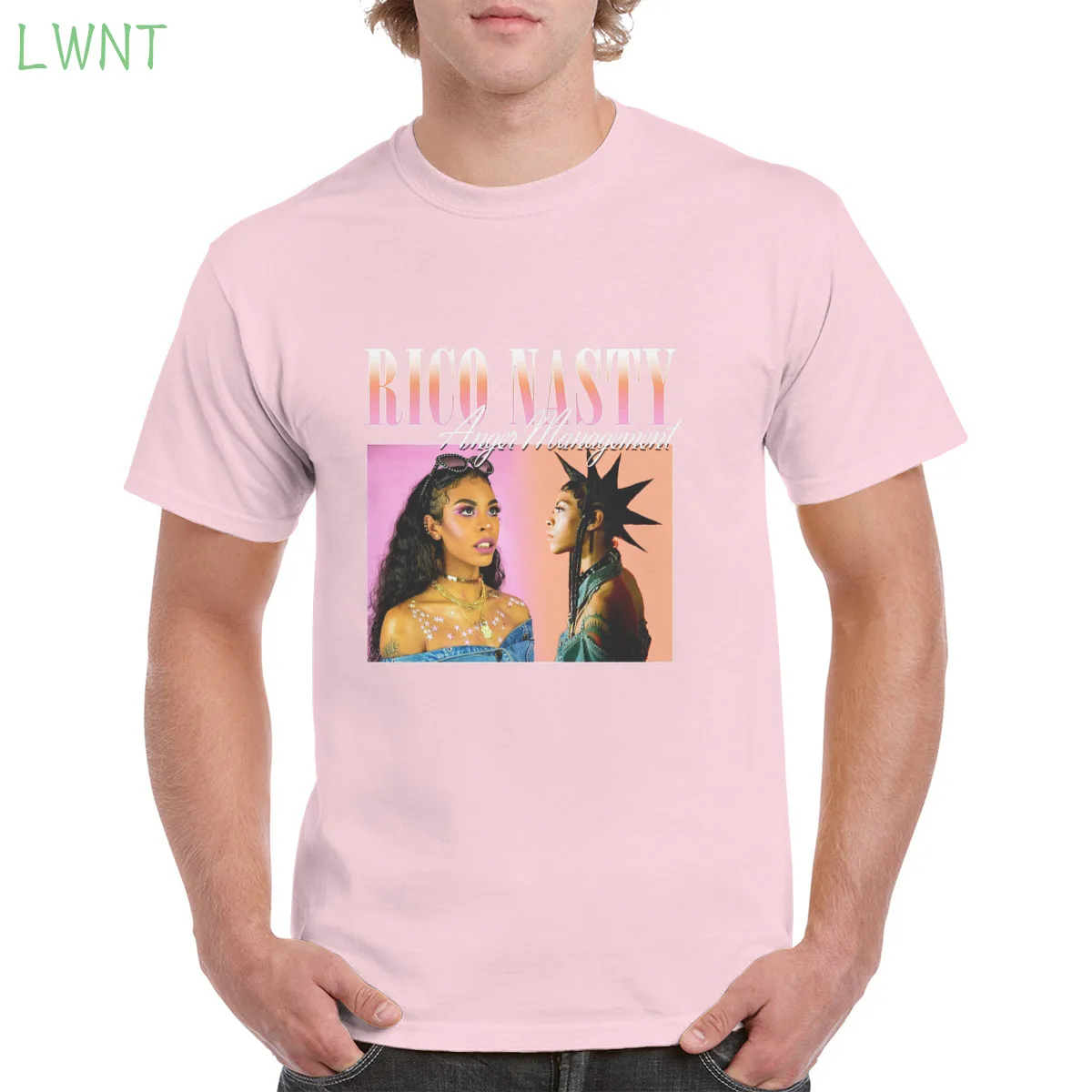 

100%Cotton RICO NASTY 90'S RETRO STYLE TEE TShirt Top Harajuku Aesthetic Tshirt Oversized clothes Female/Man
