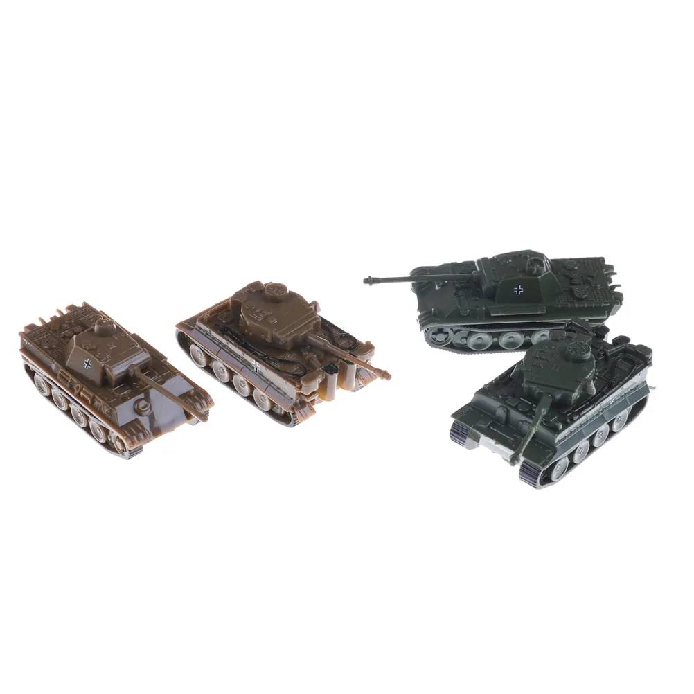 

1:144 4D Classic Tank Model of World War II Finished Model Type Tiger / Leopard Sand Table Plastic Tanks Toy
