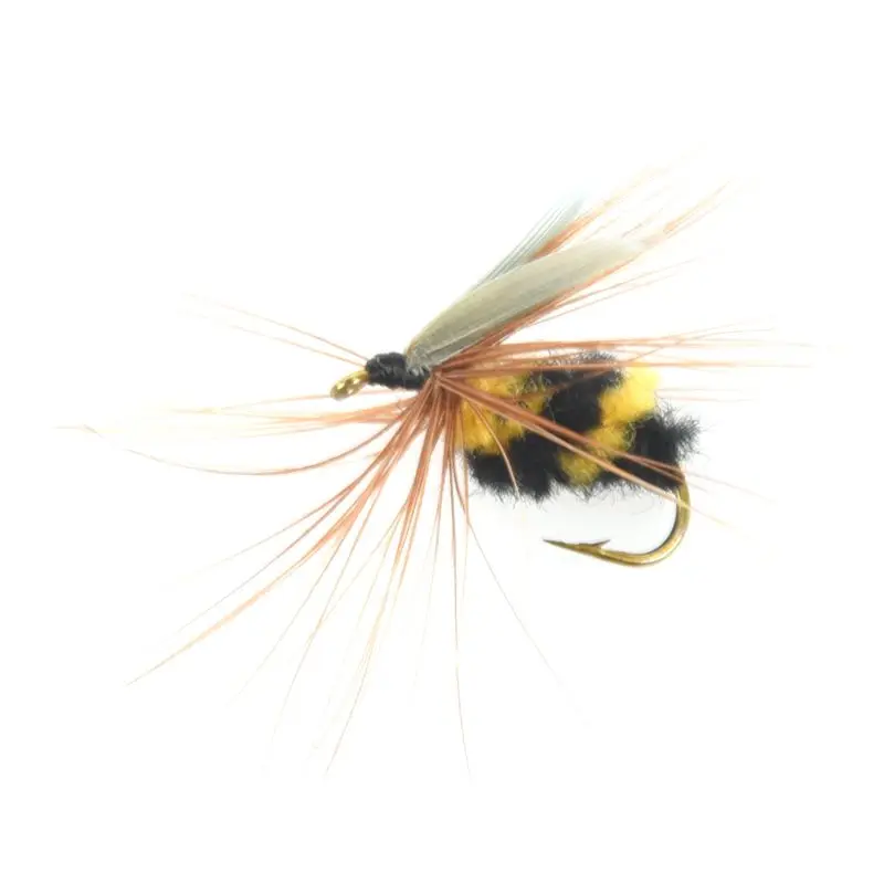 10Pcs 10 Artificial Bait Lure Bumble Bee Fly Trout Fishing Lures Bionic Honeybee | Спорт и развлечения