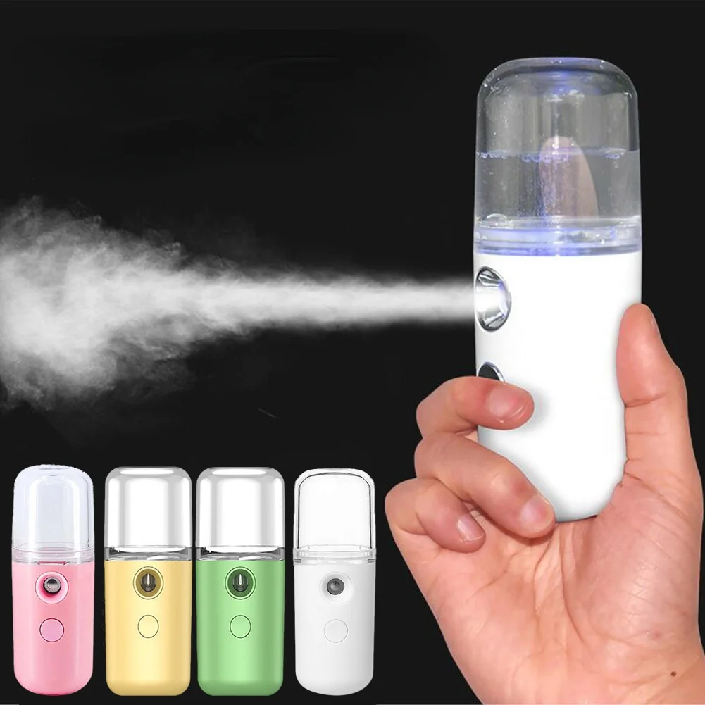 

30ml Mini Nano Facial Sprayer USB Nebulizer Face Steamer Humidifier Hydrating Anti-aging Wrinkle Women Beauty Skin Care Tools