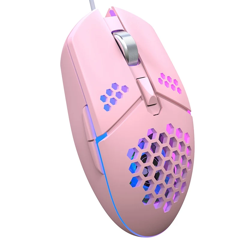 USB Проводная игровая Мышь Регулируемый Точек на дюйм компьютер RGB подсветкой мыши