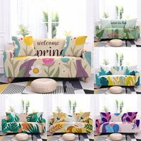 flower printed sofa covers for 23 cushion couch living room stretch sectional sofa slipcover furniture protector for kids dogs