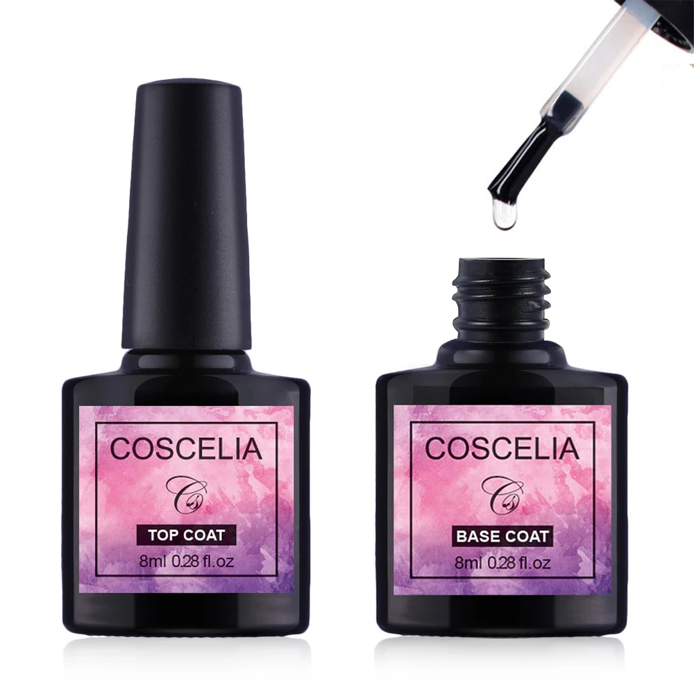 Верхнее и базовое пальто праймер 2 шт./компл. длительный 8 мл замачиваемый