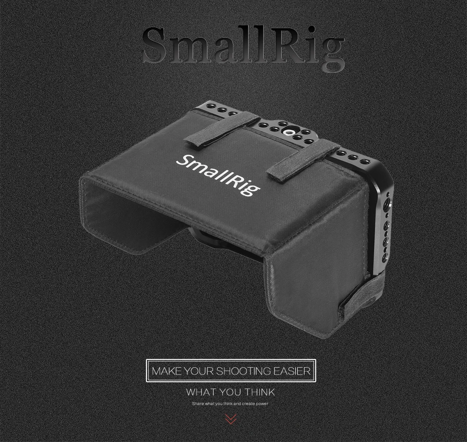 SmallRig монитор клетка с солнцезащитным козырьком для SmallHD Фокус серии OLED(5,") Интегрированный нижний рельс NATO 1/4 3/8 резьбовое отверстие 2405