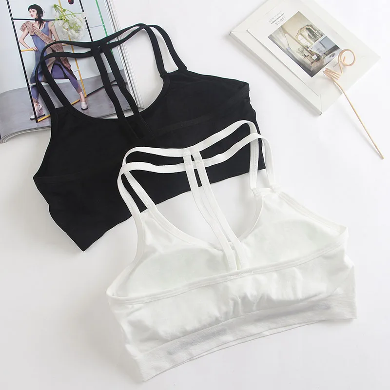 Женский бюстгальтер пуш ап для фитнеса спортивный йоги тренажерного зала