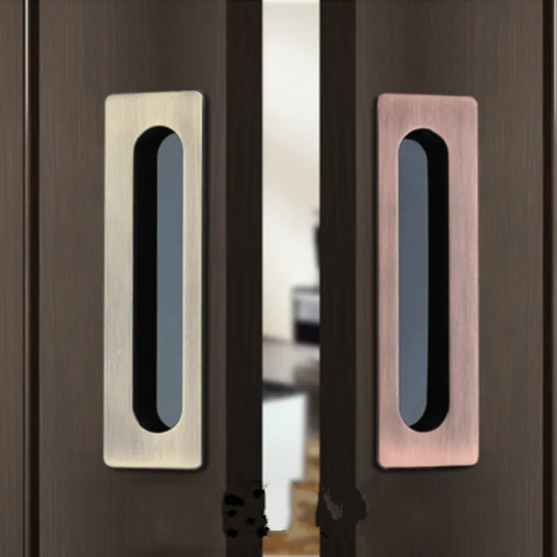 

1pc Embedded Sliding Door Handles Hidden Invisible Cupboard Wardrobe Cabinet Push / Pull Handles Door Hardware