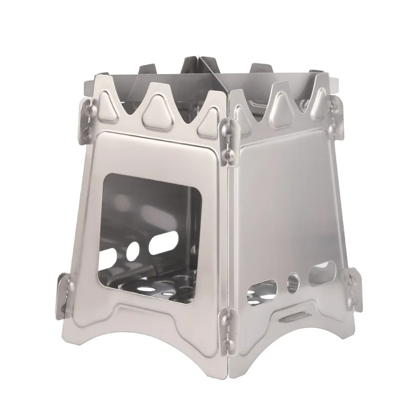 

Camping Gear Wood Stove Portable Titanium Alcohol Burner Backpack Tourist Cooker Equipment Outdoor Survival Trekking Hiking