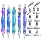 5D ручка для алмазной живописи, многослойная сменная ручка из сплава, насадки, полимерные точечные ручки, ручка для вышивки, рукоделие, инструмент для дизайна ногтей