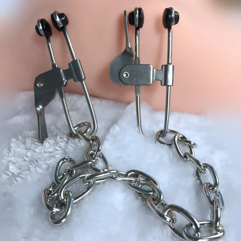 Зажимы для сосков из нержавеющей стали металлические зажимы груди Стимуляция