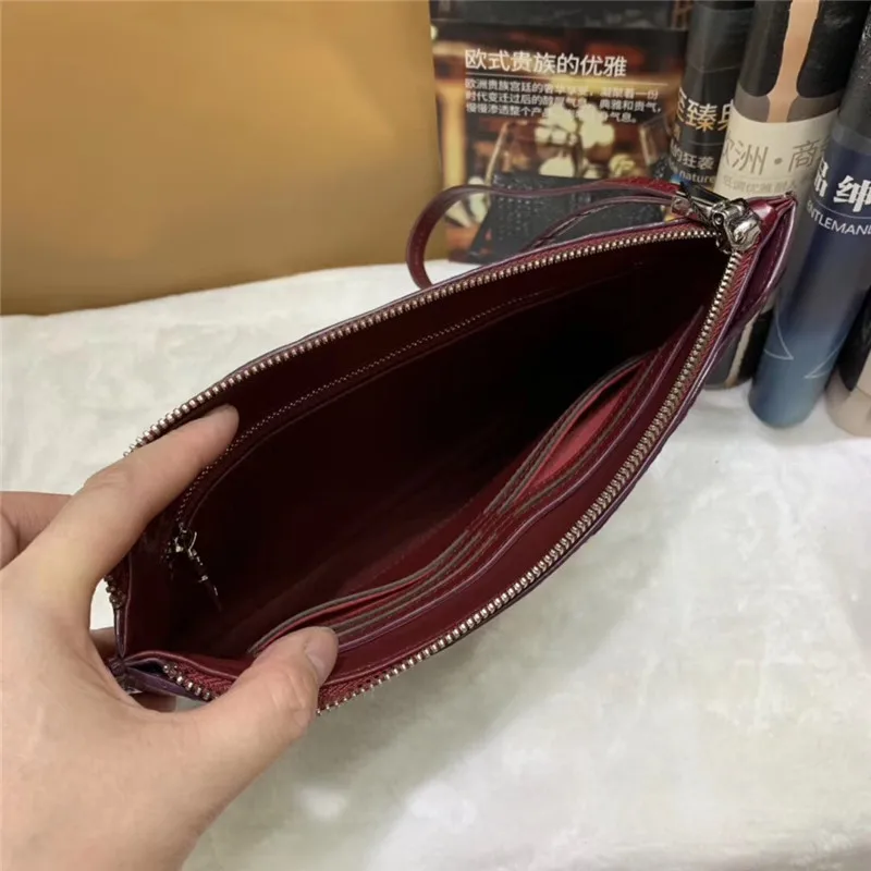 

Authentic Real Crocodile Skin Zipper Closure Men's Ultrathin Clutch Purse Genuine Alligator Leather Male Wristlets Bag