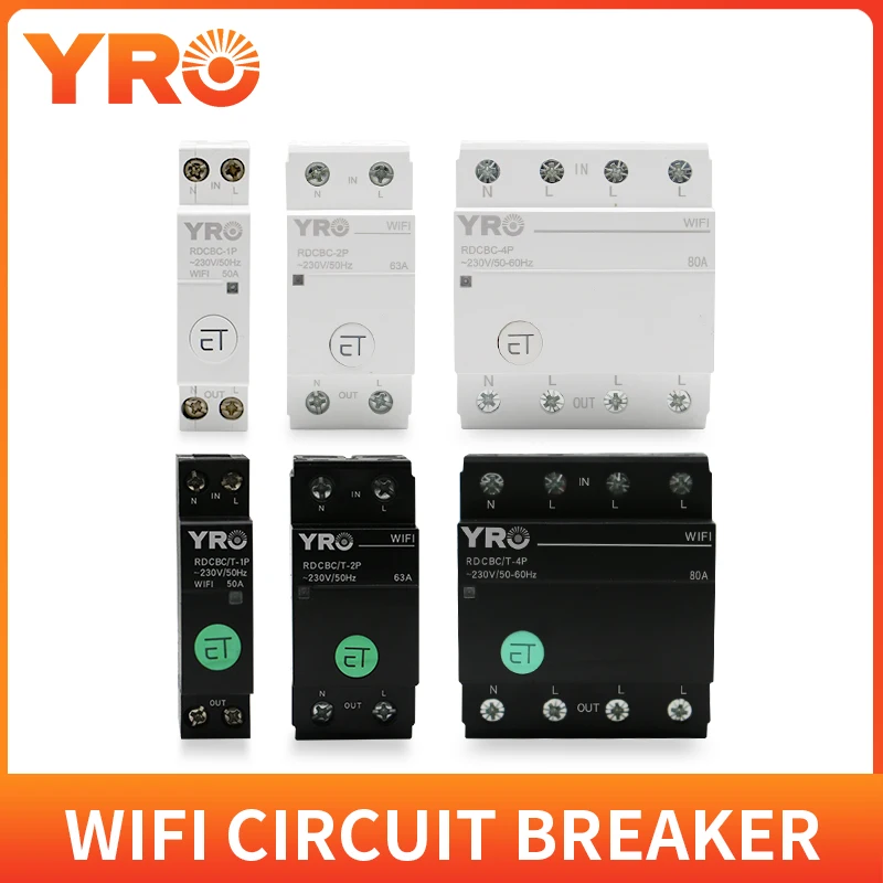 Автоматический выключатель 1P 2P 4P с поддержкой Wi-Fi |