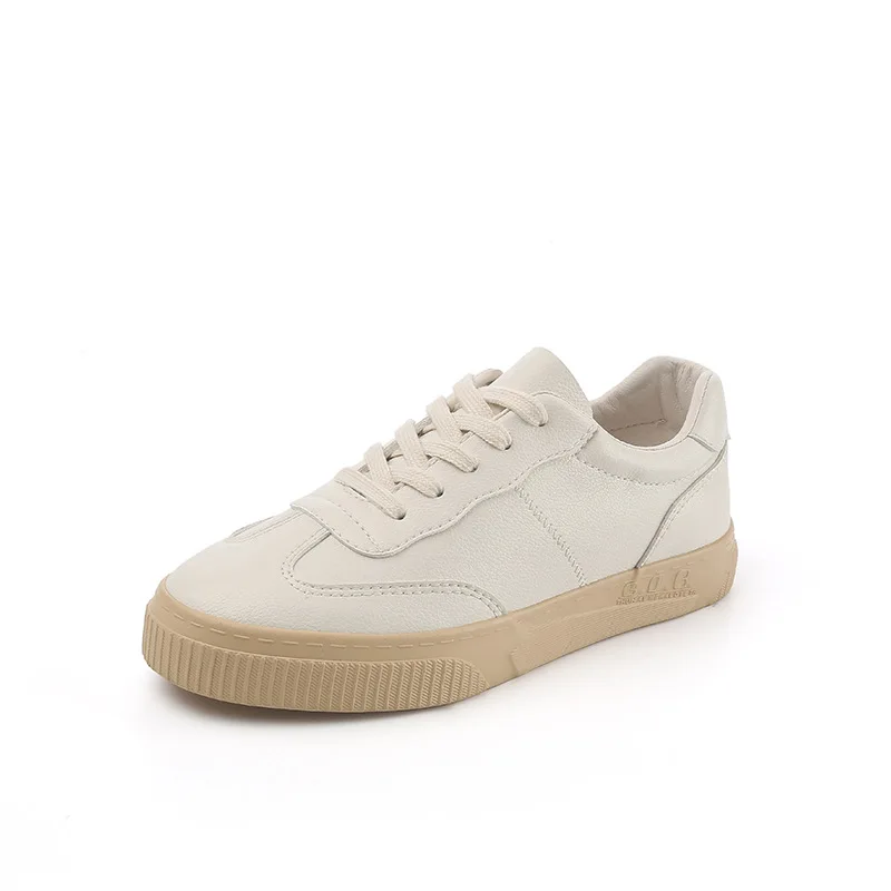 

Women Sneakers Leather Shoes 2021 New Casual Flats Sneakers Women's Fashion Trend White Comfortable Vulcanize Shoes Female