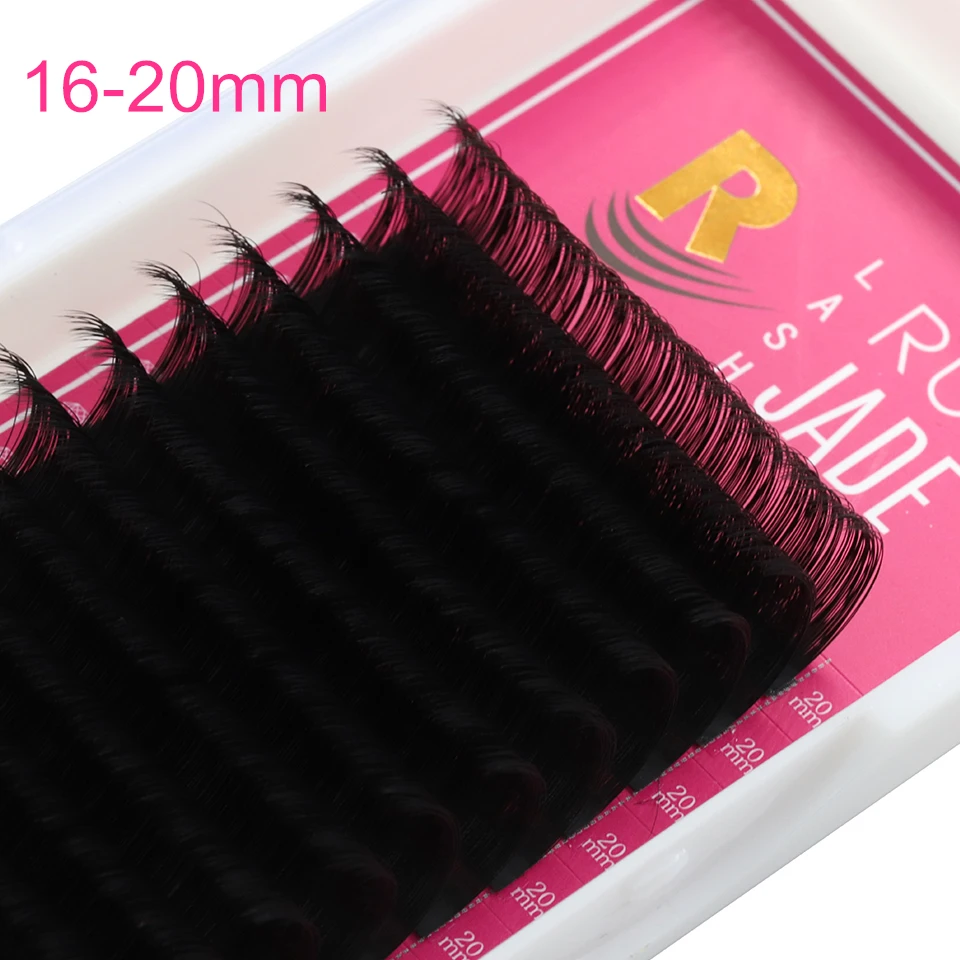 20mm Lashes Eyelashes for Extensions 6-20mm False Eyelashes Matte Black Individual Eyelash Extensions Russian Silk Lower Lashes