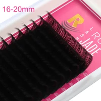 20mm lashes eyelashes for extensions 15 20mm long false eyelashes matte black individual eyelash extensions russian silk lashes