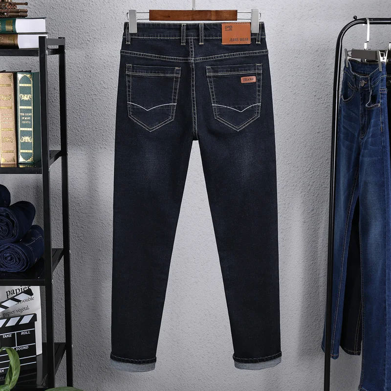 2020 NewSlim Jeans Men's Straight Slim Fit Jerseys | Мужская одежда