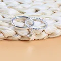 Настоящее 925 пробы серебро звезды геометрической формы регулируемое кольцо минималистский ювелирные изделия вечерние ний подарок