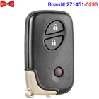 KEYECU для Lexus CT200h RX350 RX450h умный БЕСКЛЮЧЕВОЙ дистанционный ключ 271451-5290 HYQ14ACX 3 кнопки